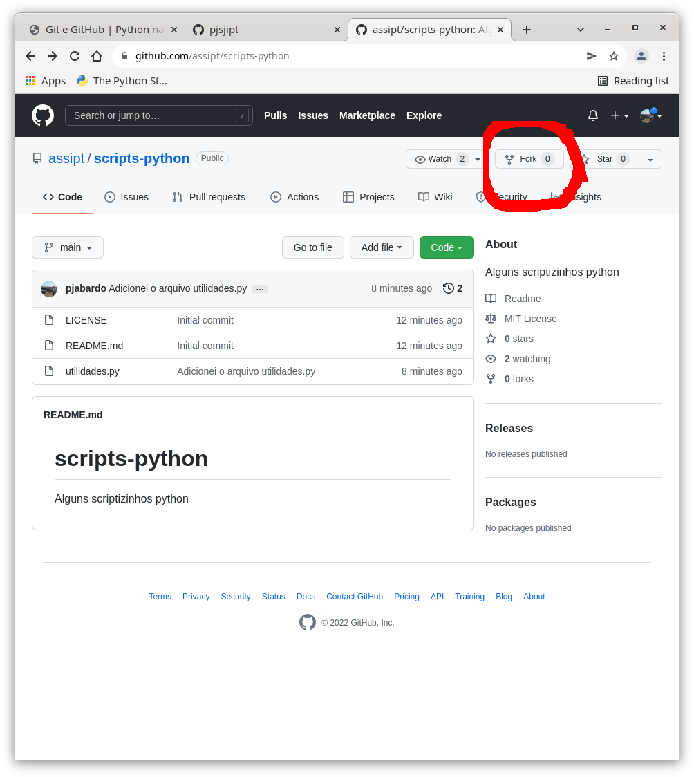 Fork no GitHub